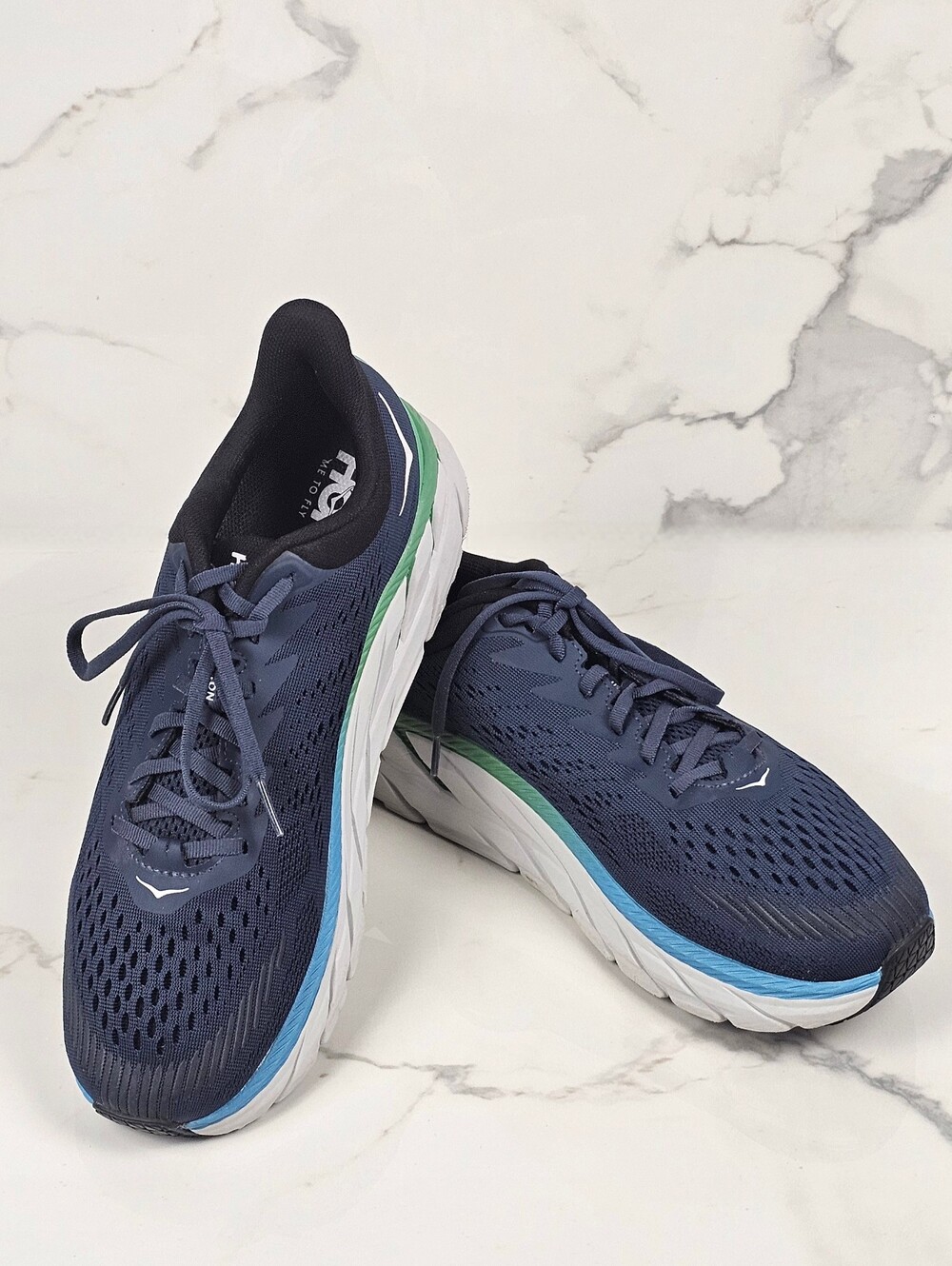 HOKA ONE ONE Clifton 7 "Moonlit Ocean" Men's Running Shoes - Size 10